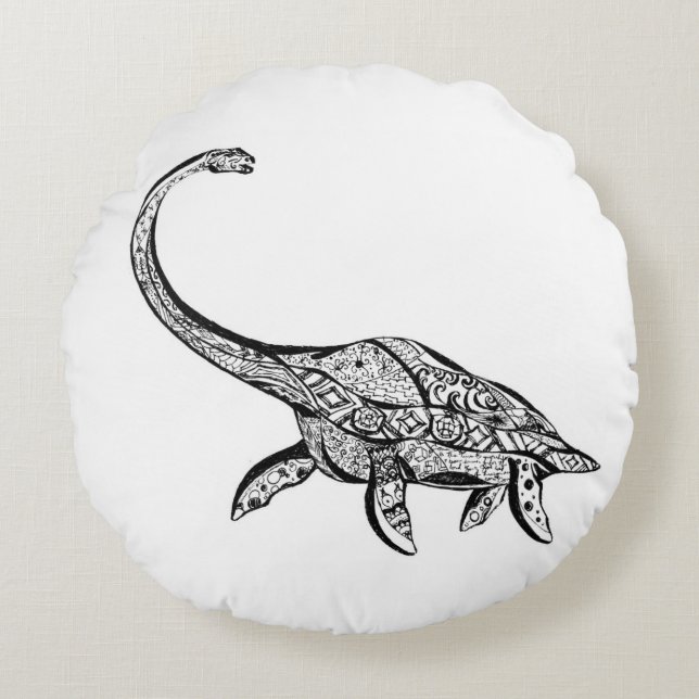 almohada del dinosaurio del plesiosaurus (Anverso)
