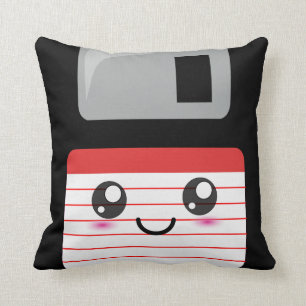 Almohada del disco blando feliz linda/de Kawaii