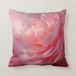 Almohada del diseñador del arte de la camelia