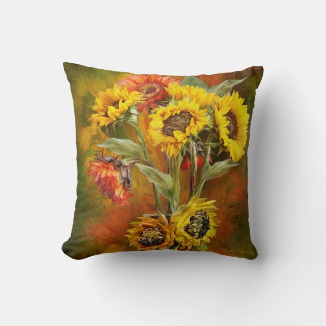 Almohada del diseñador del arte del ramo del (Anverso)