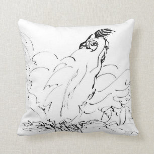 Almohada del diseñador del gallo del país por