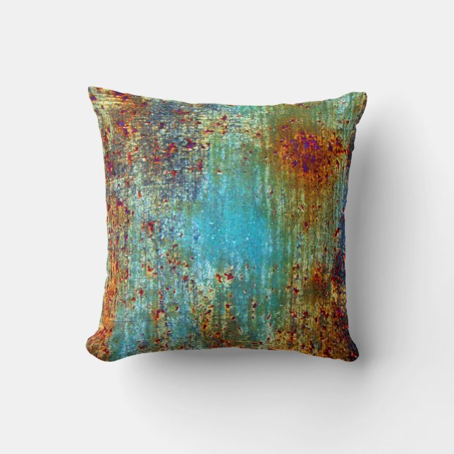 Almohada del diseñador del moho de la turquesa de (Anverso)