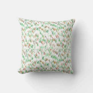 Almohada del diseño de la hierba verde