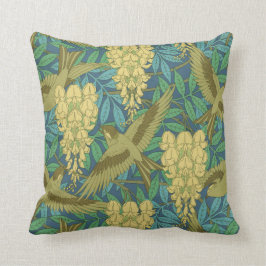 Almohada del diseño de las glicinias de Nouveau