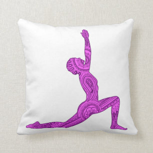 Almohada del diseño de Mehndi de la Creciente-Lun