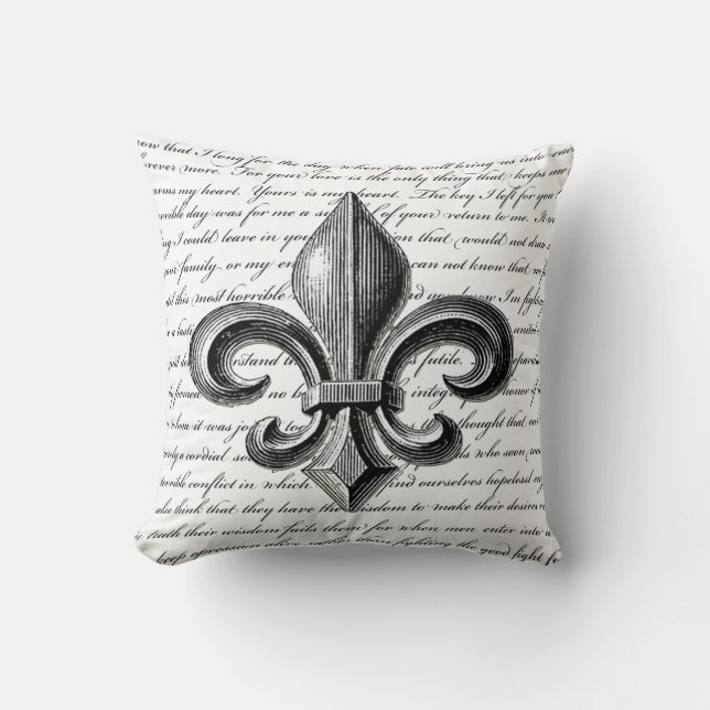Almohada del diseño de New Orleans de la flor de (Anverso)