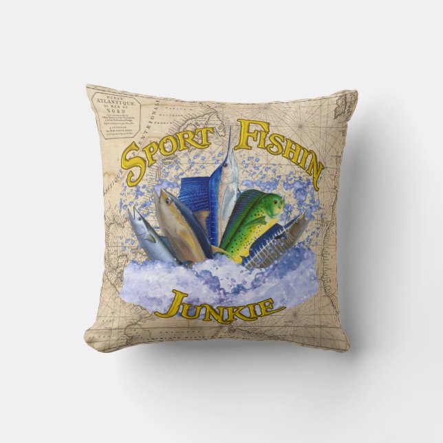 Almohada del drogadicto de Fishin del deporte (Anverso)