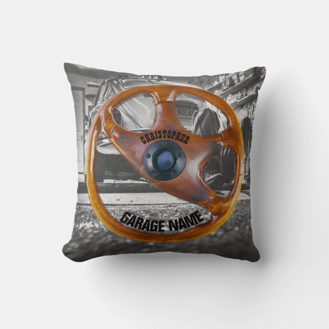 Almohada del dueño del garaje del volante del (Anverso)