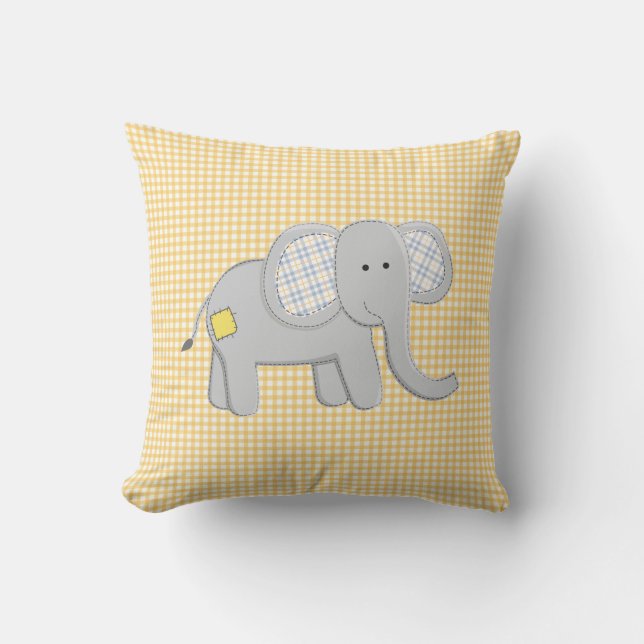 Almohada del elefante y del cocodrilo (Anverso)