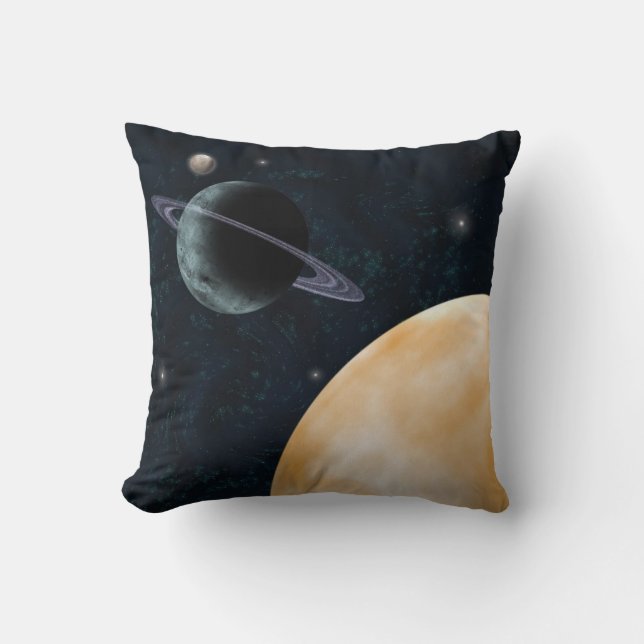 Almohada del espacio de los planetas (Anverso)