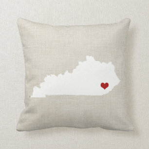 Almohada del estado de Kentucky personalizada