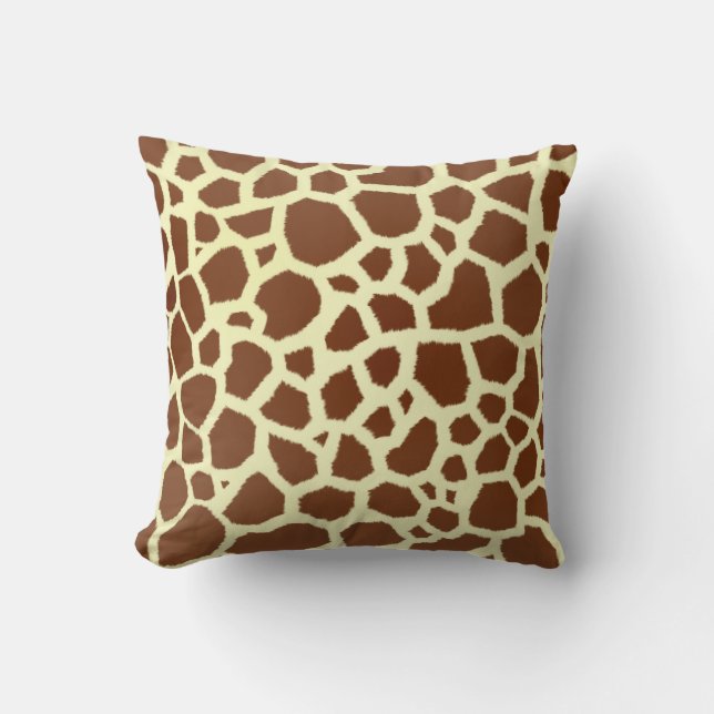 Almohada del estampado de girafa (Anverso)