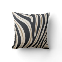 Almohada del estampado de zebra
