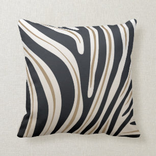 Almohada del estampado de zebra