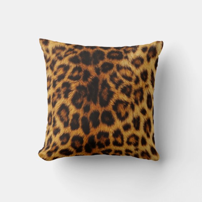 Almohada del estampado leopardo (Anverso)