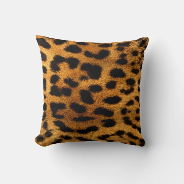 Almohada del estampado leopardo (Anverso)