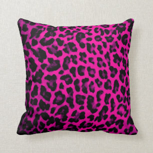 Almohada del estampado leopardo de las rosas