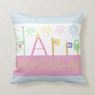 Almohada del feliz cumpleaños