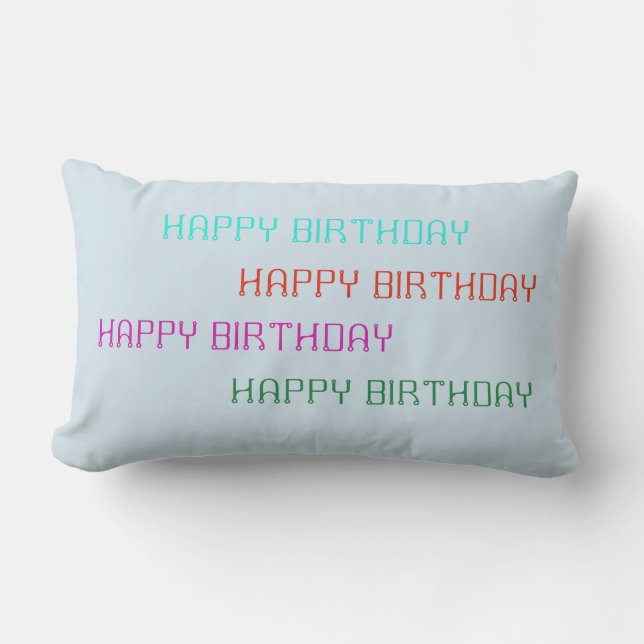 ALMOHADA DEL FELIZ CUMPLEAÑOS (Anverso)
