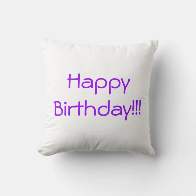 Almohada del feliz cumpleaños (Anverso)