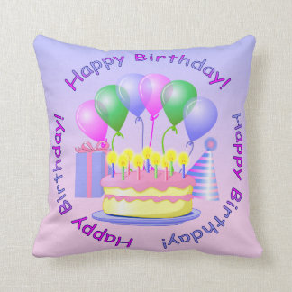 Almohada del feliz cumpleaños