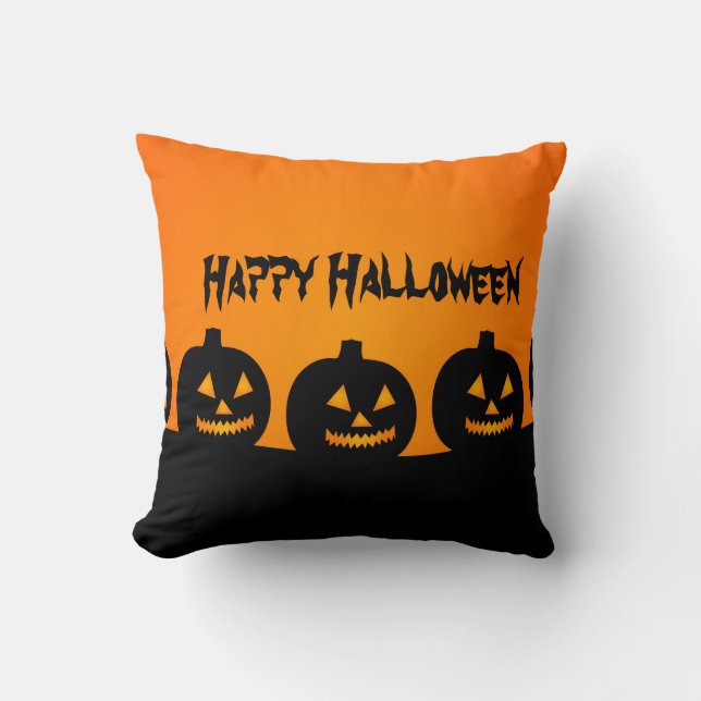Almohada del feliz Halloween (Anverso)