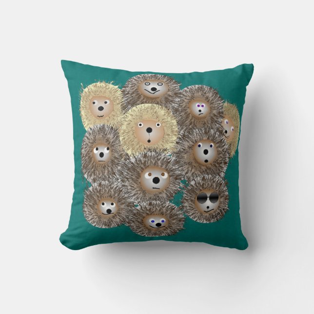 Almohada del fiesta del erizo (Anverso)