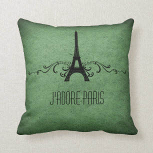 Almohada del Flourish del francés del vintage,