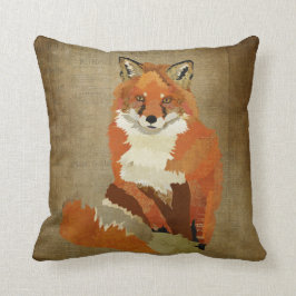 Almohada del Fox rojo del vintage