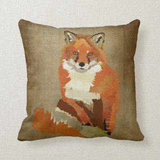 Almohada del Fox rojo del vintage