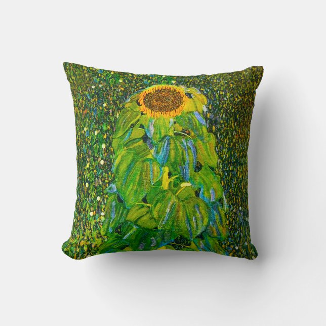 Almohada del girasol de Gustavo Klimt (Anverso)