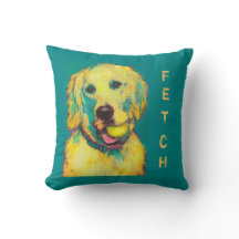 almohada del golden retriever