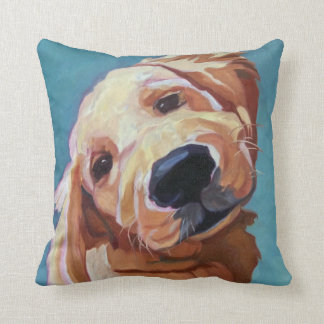 Almohada del golden retriever del retrato del