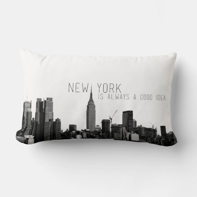 Almohada del horizonte de Nueva York (Anverso)