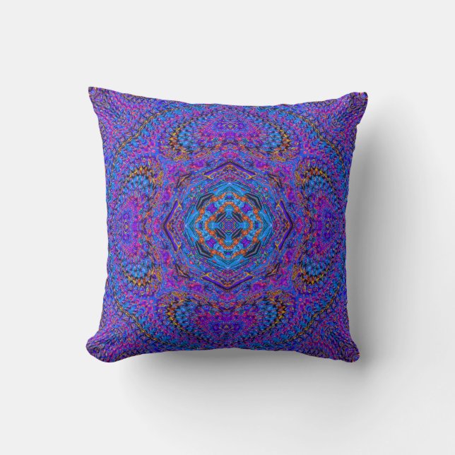 Almohada del Indio-Mandala-estilo de "Maharani" (Anverso)