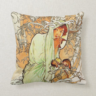 Almohada del invierno de Alpohnse Mucha