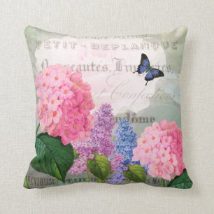 Almohada del jardín de flores de Redoute