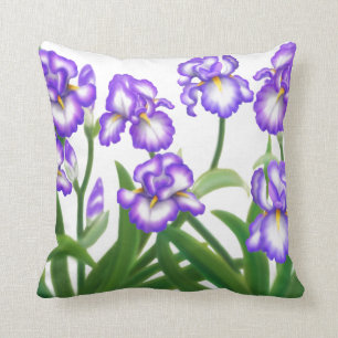Almohada del jardín del iris de la primavera