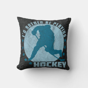 Almohada del jugador de hockey del nombre y del