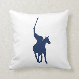 Almohada del jugador de polo de los azules marinos