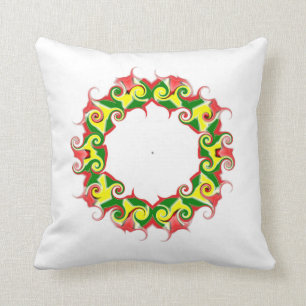 Almohada del lanzamiento de la bandera de Guyana