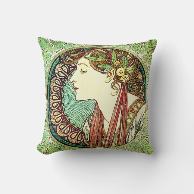 Almohada del laurel de Alfonso Mucha (Anverso)