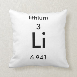 Almohada del litio del cuadro periódico 3