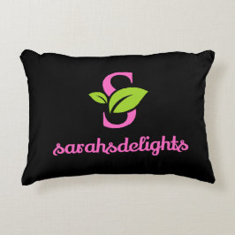 almohada del logo de Sarah's Delights
