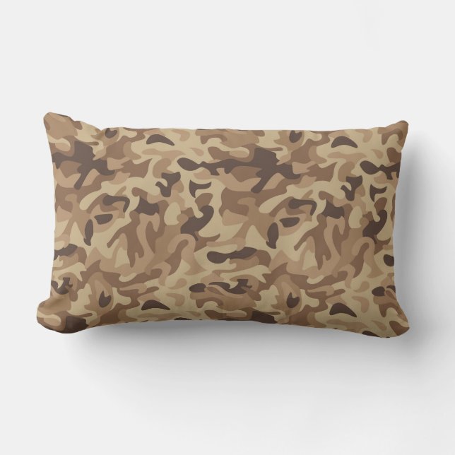 Almohada del Lumbar de Camo del desierto (Anverso)