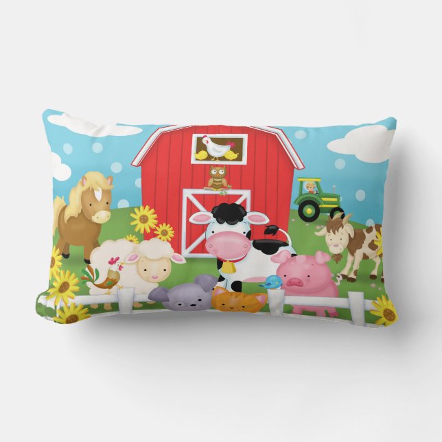 Almohada del Lumbar de la granja (Anverso)