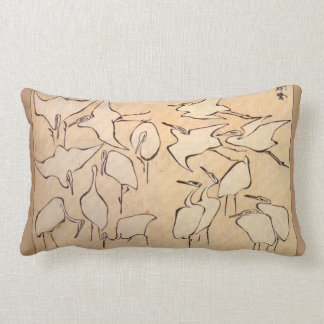 Almohada del Lumbar de la grúa de Hokusai