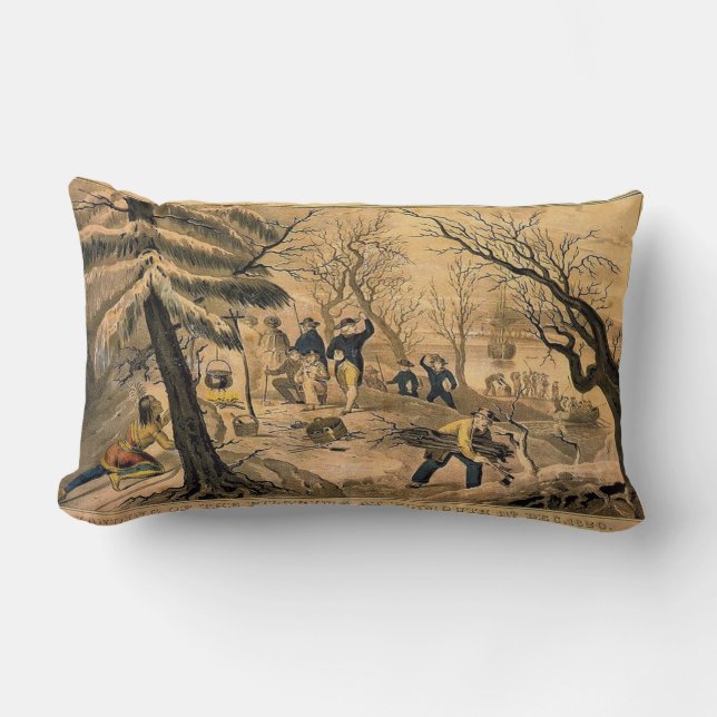 Almohada del Lumbar de la imagen del peregrino del (Anverso)