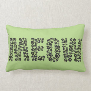 Almohada del Lumbar de la impresión de la pata de