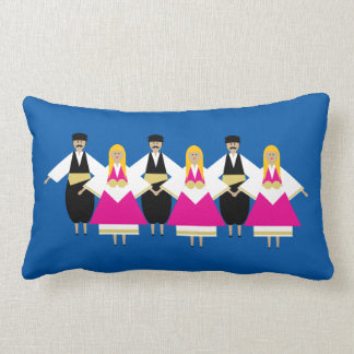 Almohada del Lumbar de los bailarines de Trikeri